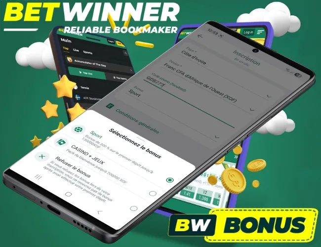 Profitez Bonus Bienvenue l'APK